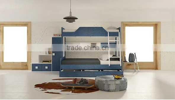 Modern Design Kids Bunk Bed With Cowboy Color photo-4