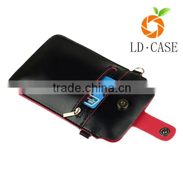 Touch Screen Phone Case Leather Smart Phone Wristlet Bag
