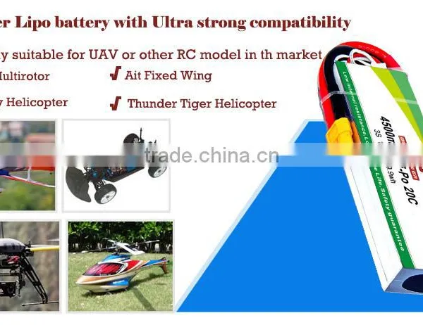 High Rate and Hifh Ppower Lithium Polymer Battery 20c11.1v 4500mah photo-3