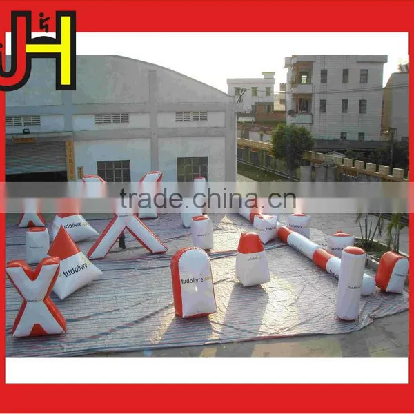 High Quality Laser Tag Game Inflatable Paintball Air Bunkers For Amusement photo-2