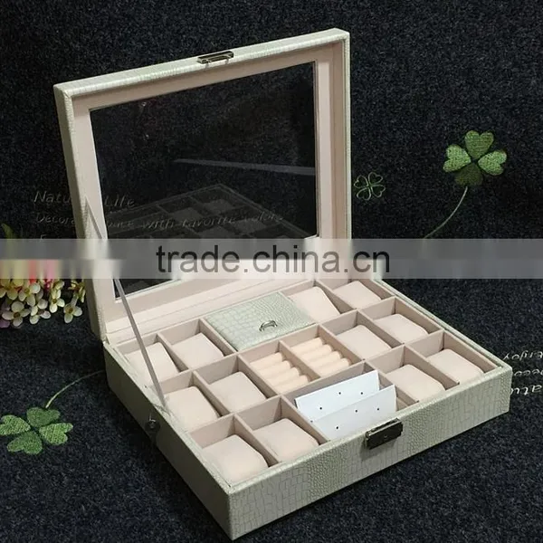 Chinese Factories Wholesale Custom PU Leather Jewelry Box, White Watch Box photo-4