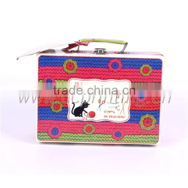 Custom Luxury Cardboard Small Packaging Paper Suitcase Gift Boxes With Handle photo-3
