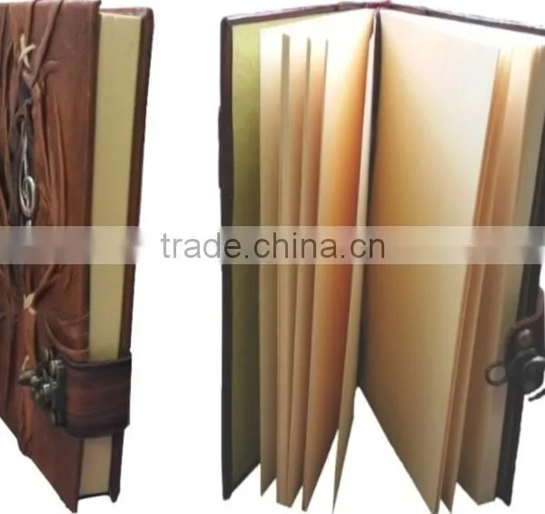HANDMADE VARIOUS DESIGNS JOURNA REAL LEATHER-HIGH QUALITY-NOTEBOOK - DIARY - SKETCHBOOK photo-6