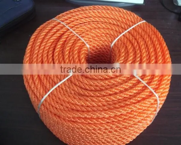 6mm Orange Pe3-strand Rope in Roll,coil,twine,3--strand Pe,pp Twisted Rope photo-6