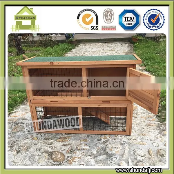 SDR001L-T Wholesale Double Decker Metal Try Rabbit Hutch Designs photo-6
