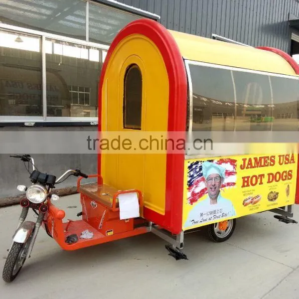 2016 Hot Sales Waterproof Electric Tricycle Motorcycle Food Cart photo-4