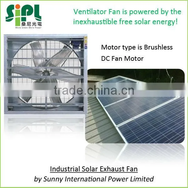 Industrial Negative Pressure Type Ventilation Wall Fan Solar Powered photo-3