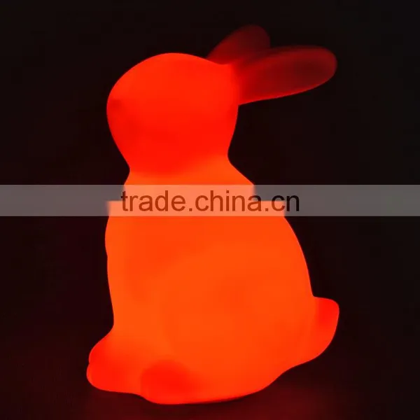 Easter Decoration Bunny Colorful Lamp Mini Sensor Night Light for Children Lights photo-6