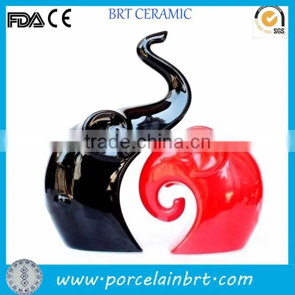 Latest Red and Black Indian Elephant Wedding Home Decoration