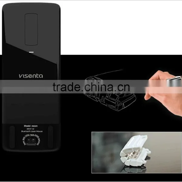 New Arrive Folding Bluetooth Wireless Laser Mouse Thin High-touch Office Gifts Portable Folding Wireless Mouse photo-3