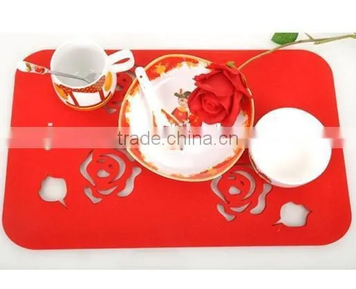 Eco Friendly Polyester Felt Cup Mat for Home and Office photo-2