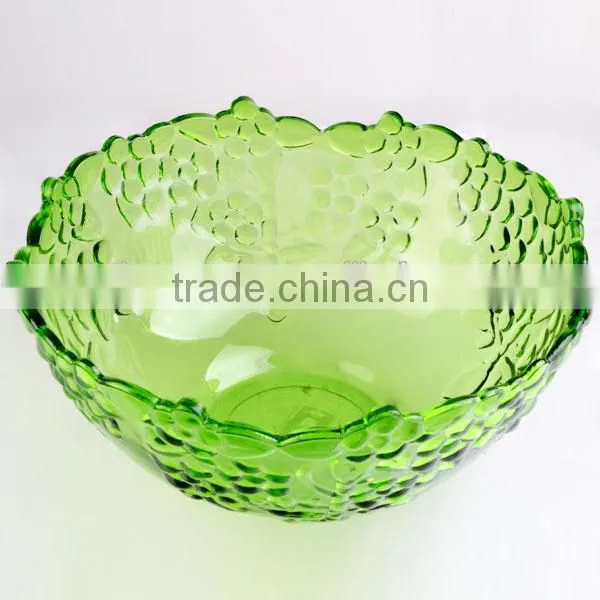 Large Funky Glass Salad Bowls Colored Fruit Bowls photo-2