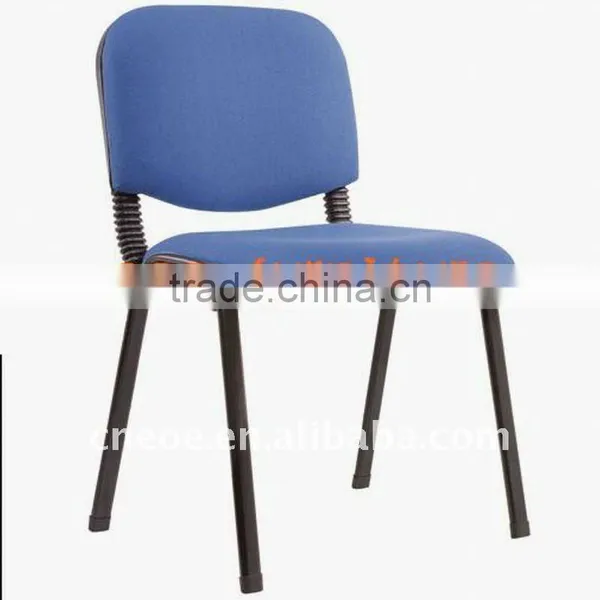 Black metal leg stacking student chair (6327)