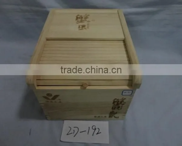 Top Grade Unfinished Natural Wooden Rice Storage Bin photo-5