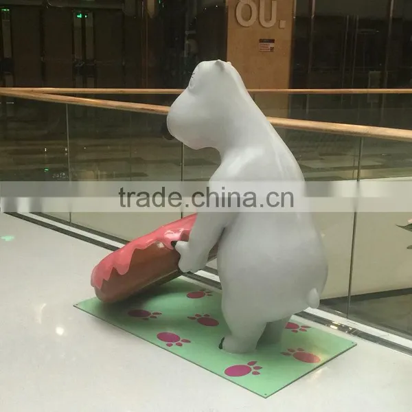 Fiberglass Bear Statue Sculpture With Candy photo-5