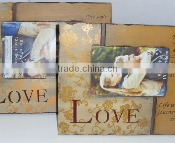 Solid Wood Frame Photo Album Baby Brothers Printing Frame Wedding Photo Album photo-2