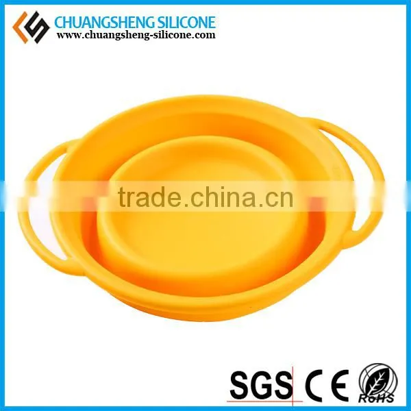 Silicone Folding Bowl, FDA Grade Bowl, Foldable Silicone Dog Bowl photo-6