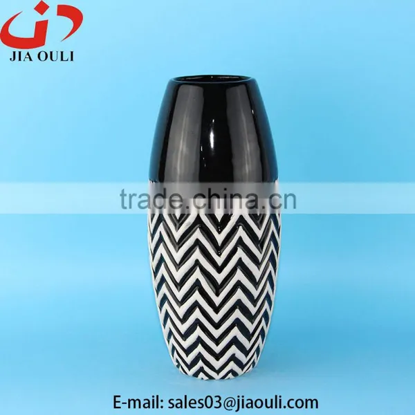 2016 Hot Home Decoration Ceramic Tall Vase, Chinese Flower Vase photo-2