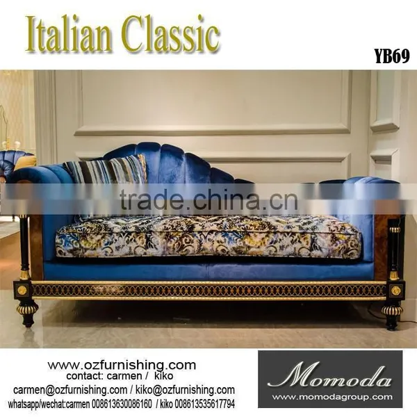 YB69 New Model Design Italian Royal Baroque Style Luxury Solid Wood Bedroom Furniture for Sale photo-3