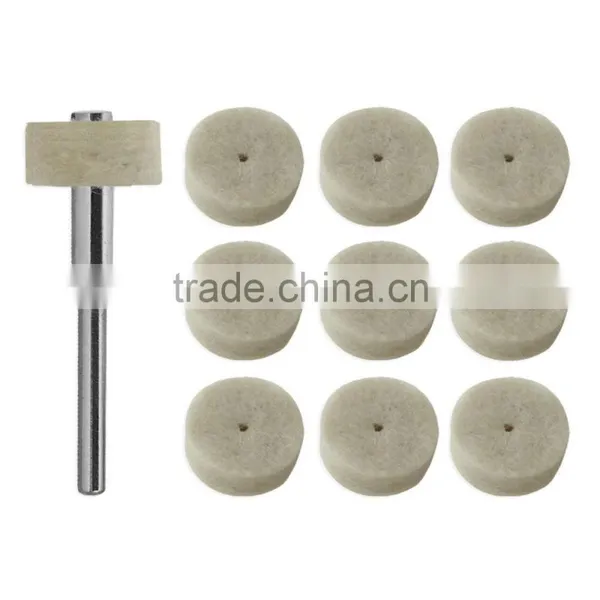 100% Hard Wool Felt Polishing Wheels for Stainless Steel Glass Marble photo-3