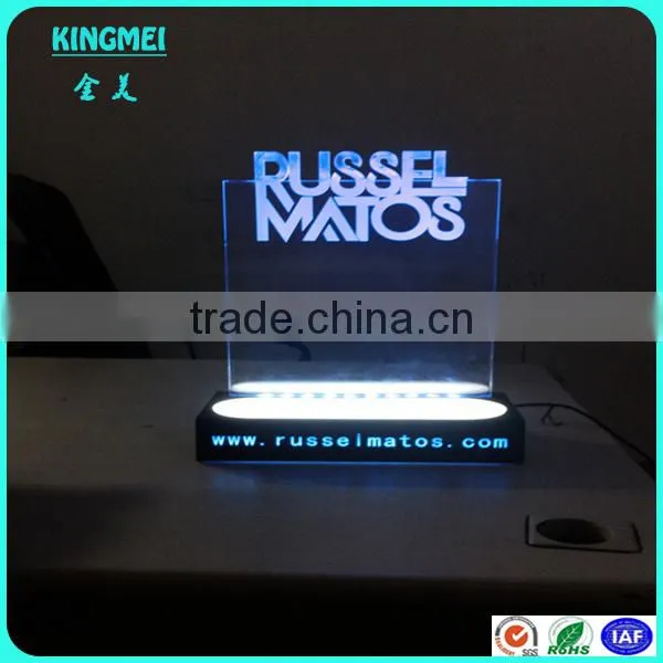 KM-FP27 Wall Hang Acrylic Sign Plate,Perspex Led Sign,Lucite Banner Stand photo-4
