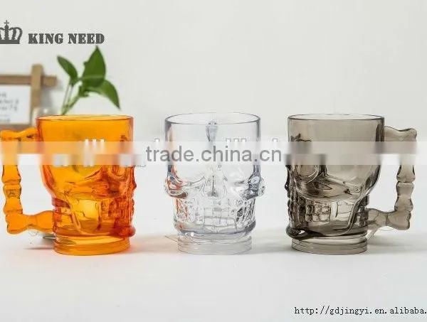 Acrylic Halloween LED Light up Party Decoration Skull Plastic Cup for Sale photo-3