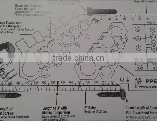 Nut and Bolt Gauge With Patent for Measuring Tool photo-4
