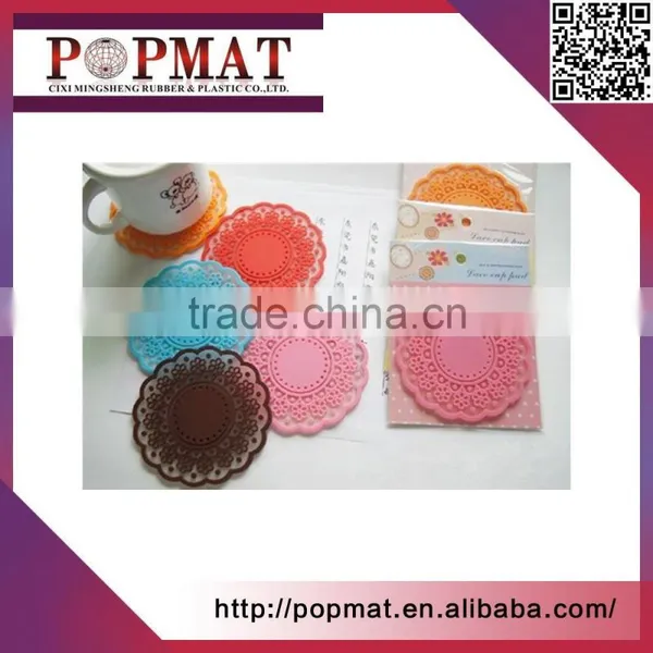 Low Cost Soft Pvc/ Rubber/ Silicone Coaster photo-6