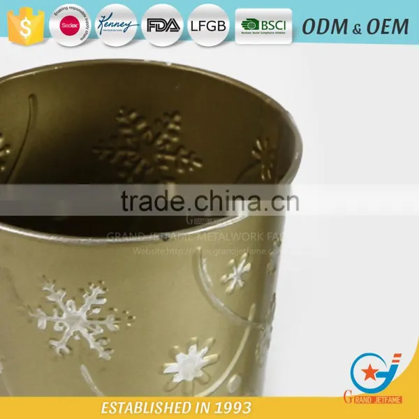 Wholesale Powder Coated Metal Homeware Embossing Outdoor Flowers in Pots Wholesale Metal Pots Face Flower Pot photo-4