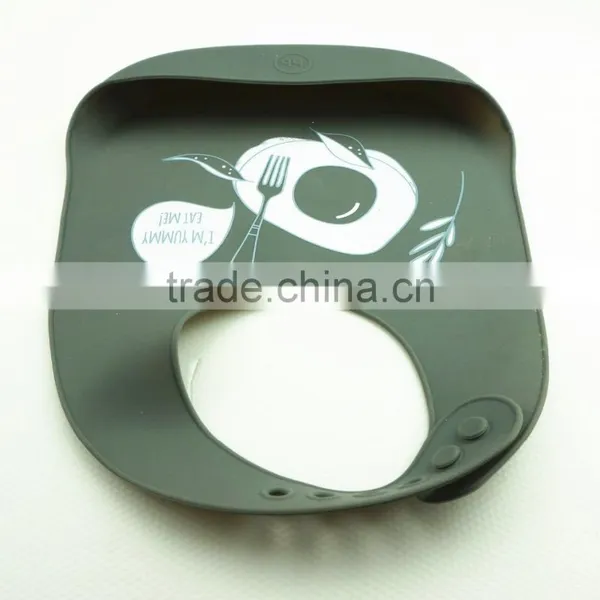 16076 Food Grade Cute Baby Pouchs,Waterproof Promotinal Gift Nice Silicone Baby Bibs,Kids Silicone Bellyband photo-4