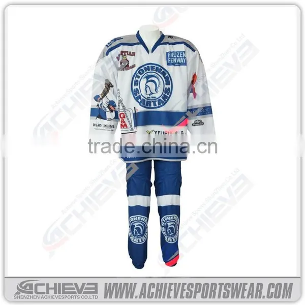 2017 Custom Sublimation Blanks Youth Hockey Jerseys Cheap Ice Hockey Shirts photo-5