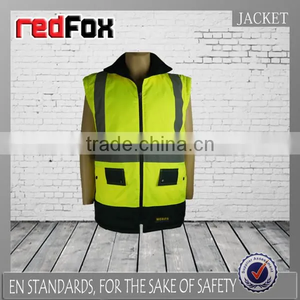 hi Vis Reflective Pull-apart Safety Bodywarm Vest photo-3