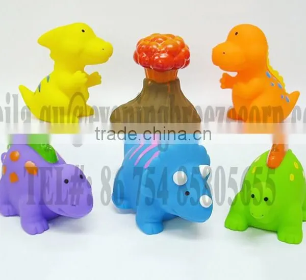 Cartoon Rubber Dino , Rubber Dinosaur Bath Toy , Bath Rubber Dinosaur