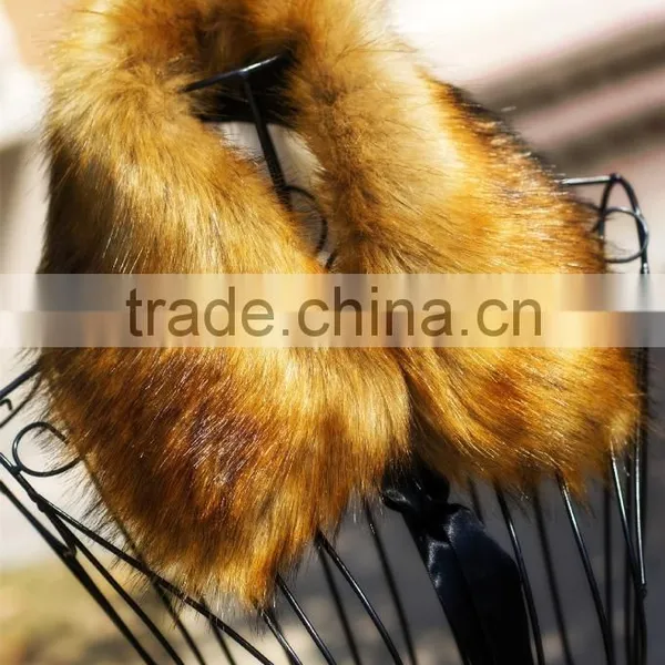 Ladies Faux Fox Fur Collar Scarf Fake Rabbit Fur Women Neck Warm Shrugs Shawls Wraps Clothing Accessory photo-3