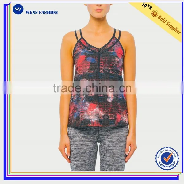 2016 New Fashion Women Fitness Yoga Wear Sexy Sports Tank Tops Manufacturer photo-4