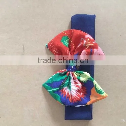 Winter Girl Flowers Hairbands Cotton Ruffle New Craft Kids Headband Hot Sale Wholesale Knot Hairwear photo-4