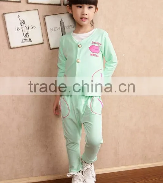 Children's Clothing Wholesale Custom Lovely, Generous, Cotton Three-piece Suit