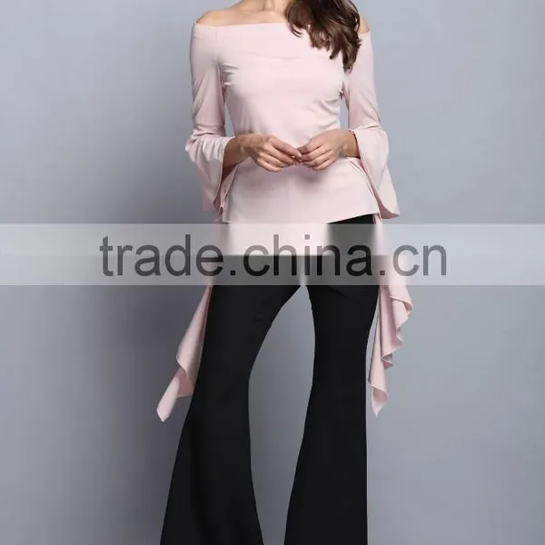 China Manufacturer Fashion Long Sleeve Blouse Elegant Ladies Top for Women 2017 photo-3