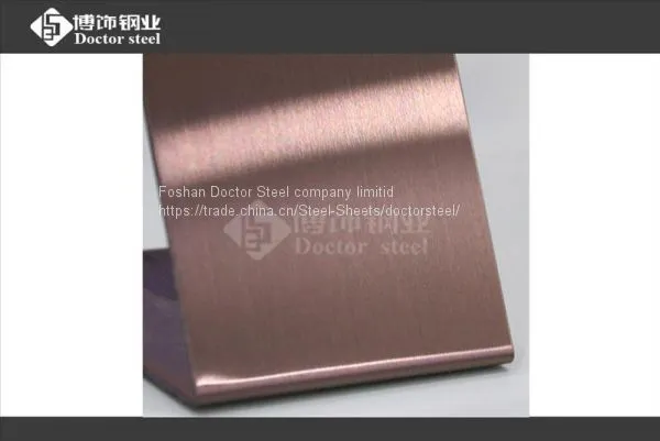High Precision Cold Rolled Stainless Steel Sheet,coffee Hairline Stainless Steel Plate photo-3