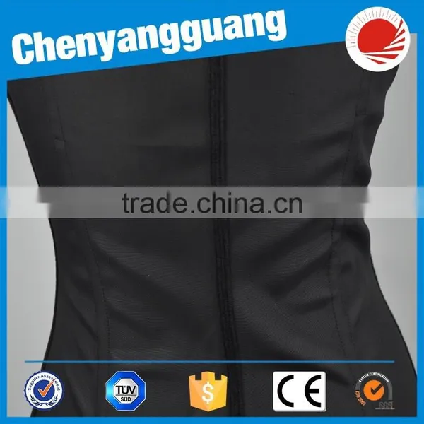 CYG-black Over Bust Trainer Lady Waist Cincher With Strap photo-5