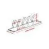 Tubular Steel Five Bicycle Display Stand , Floor Parking Rack