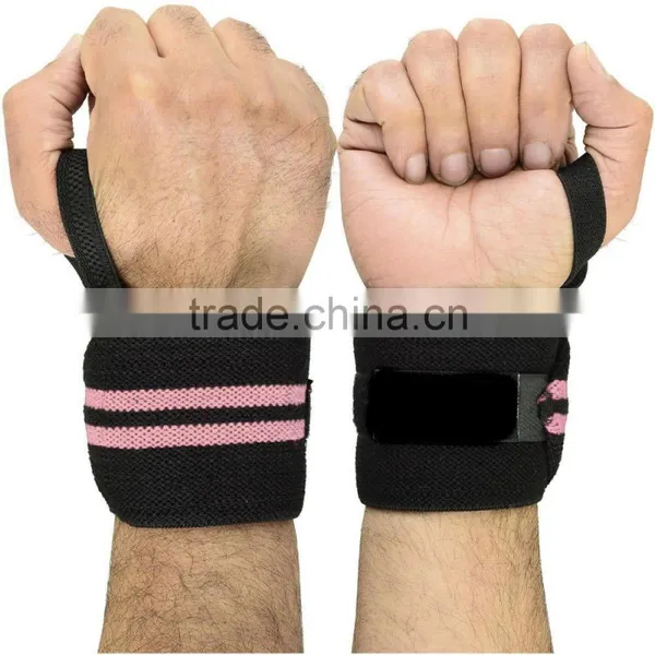 Power Weight Lifting Wrist Wraps 18" Long Gym Training Bandages Fitness Straps photo-3