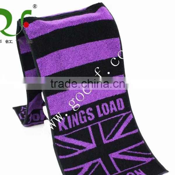 100% Cotton Yarn Dyed Jacquard Fitness Towel photo-2