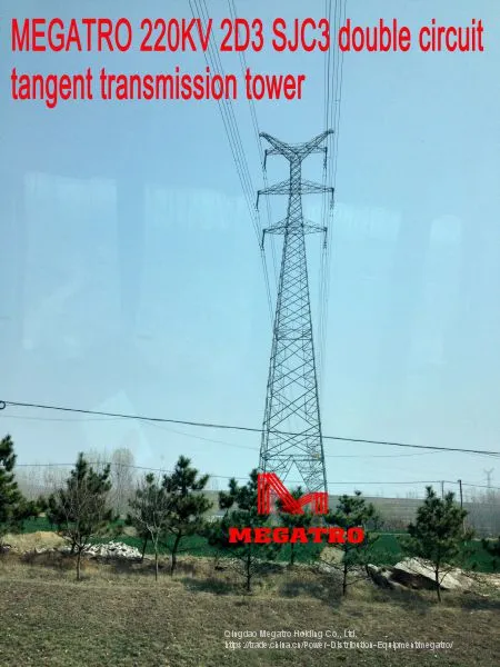 MEGATRO 220KV 2D3 SJC3 Double Circuit Tangent Transmission Tower photo-2