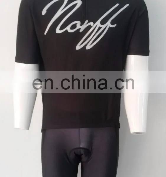 Black Cycling Wear Custom Cycling Jerseys Design Plain Cycling Jersey no Logo photo-2