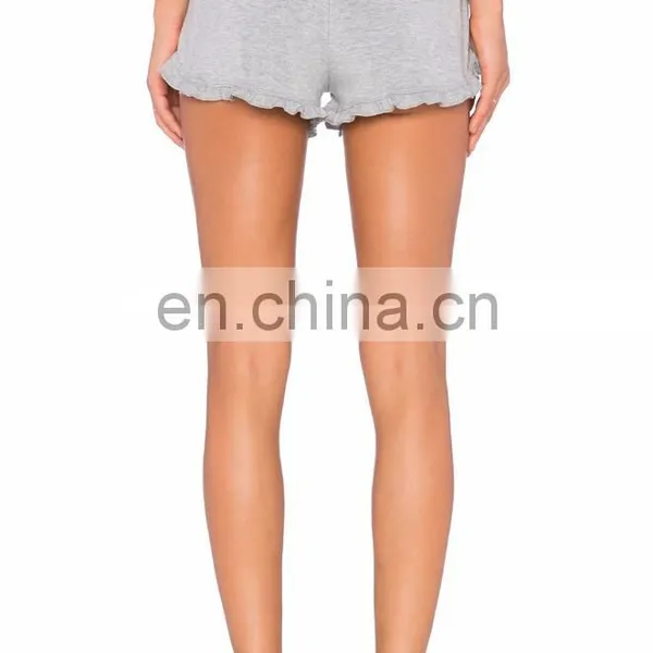 Wholesale Ruffled Hem Sports Gym Shorts photo-4