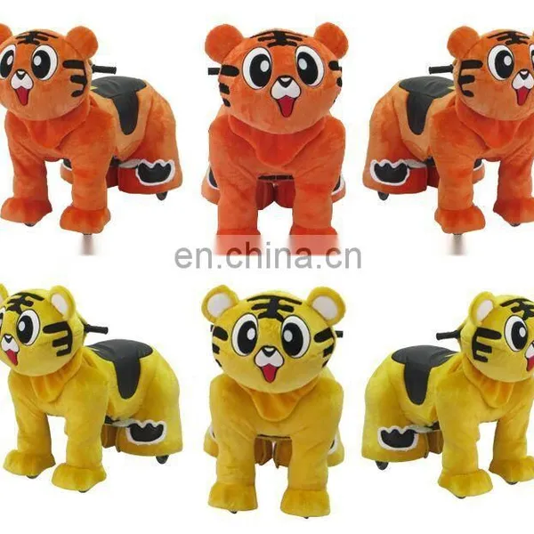 HI Colorful Tiger Plush Zoo Animal Electric Scooter Animal Ride for Kids photo-2