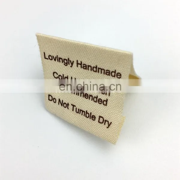 Cotton Printed Label / Cotton Labels / Cotton Clothing Labels photo-2