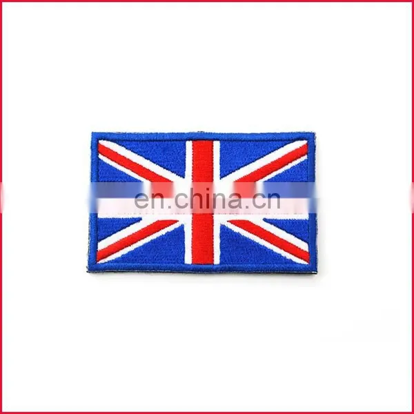 Wholesale American Flag Iron on Embroidered Patch With Gold Border photo-5