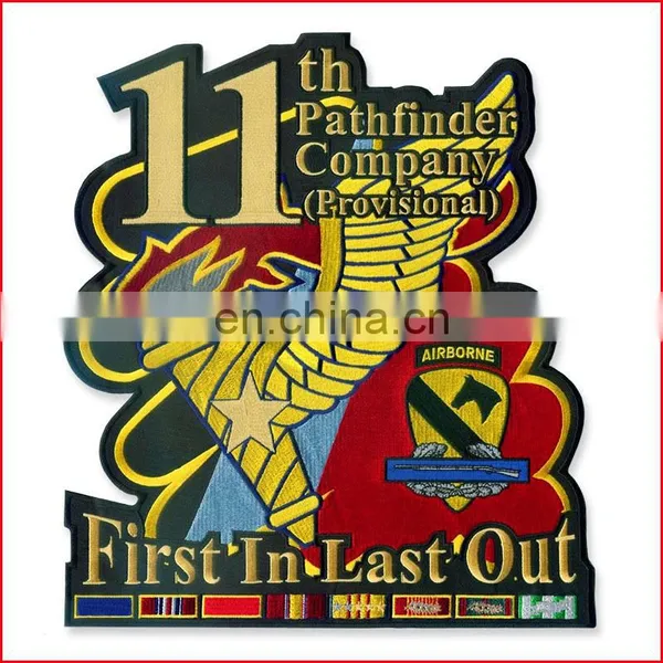 Custom Hand Embroidered Bullion Wire Blazer Badges